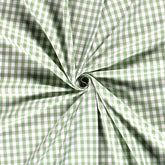 Baumwoll Cretonne Vichy Karo 10mm - 5037 grün